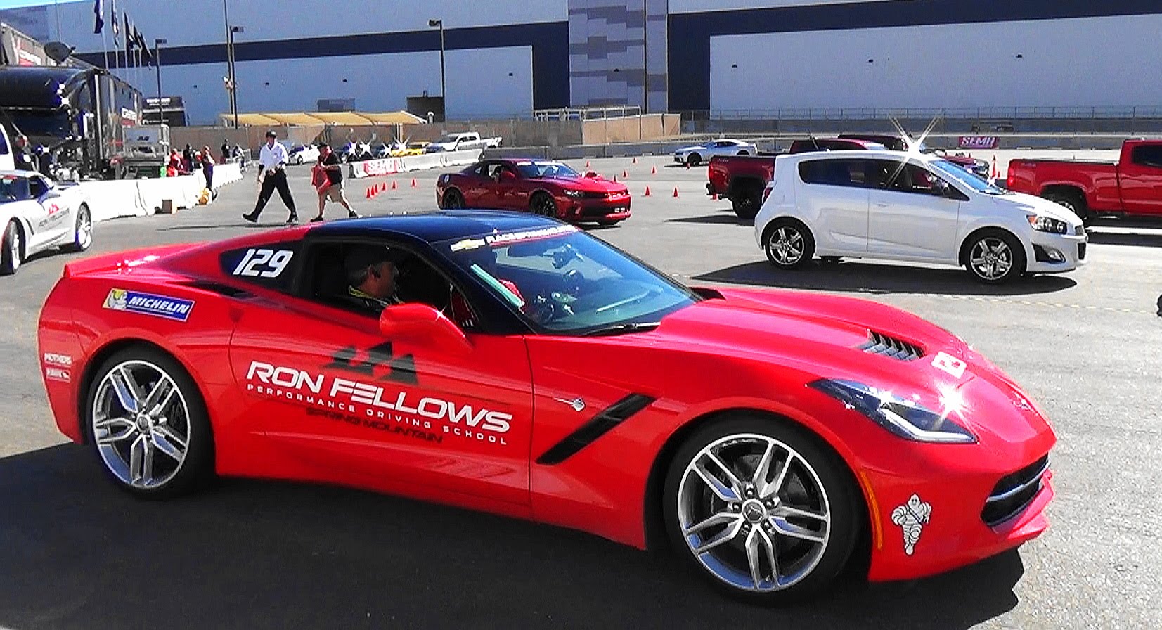red corvette ride on