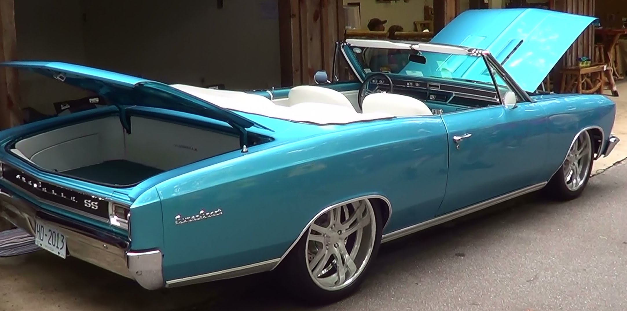 ScottieDTV Coolest Cars On The  1966 Chevelle SS Convertible Mountain Moonshine