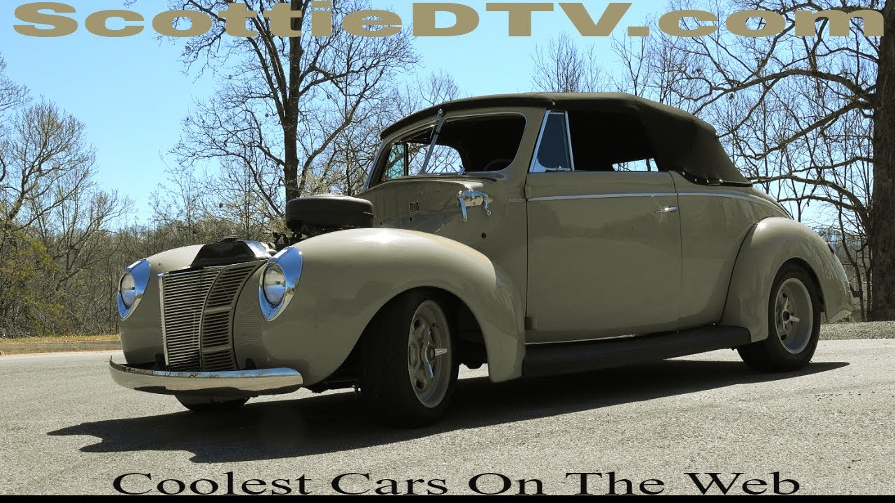 ScottieDTV Coolest Cars On The  1940 Ford Convertible HEMI Powered